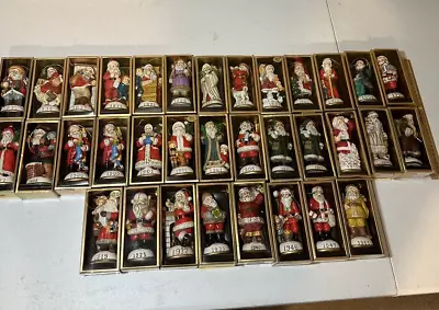 Huge Lot Of 34 Vintage Memories Of Santa Christmas Figurine Ornaments W/Boxes • $159.99