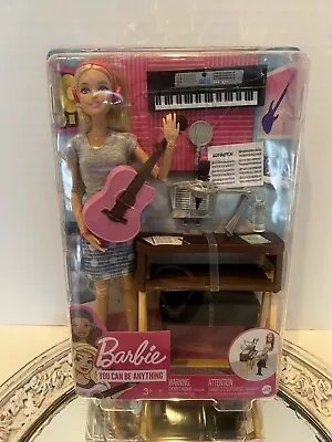 Barbie Musician Blonde Doll - Piano Pink Guitar Microphone You Can Be Anything  • $29.99