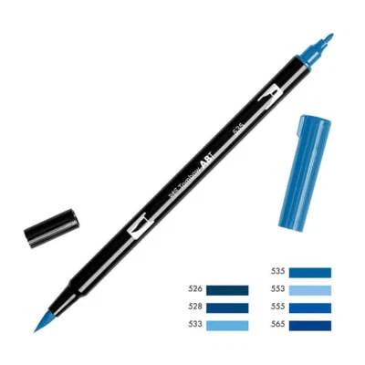 $5.95 • Buy Tombow ABT Dual Brush Pen - Blue Color Range 2 (526 - 565)