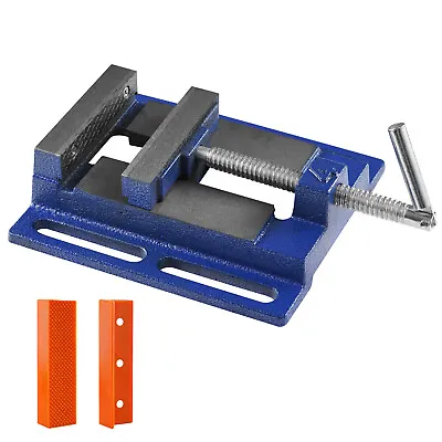 VEVOR Drill Press Vise 4 Inch Heavy Duty Bench Vise 4.33  Jaw Opening Cast Iron • $22.39
