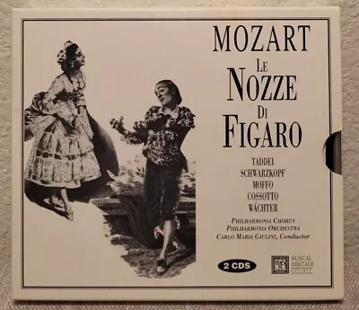 Mozart Le Nozze Di Figaro 2-CD/Book Musical Heritage Society Taddei Schwarzkopf • $6.99