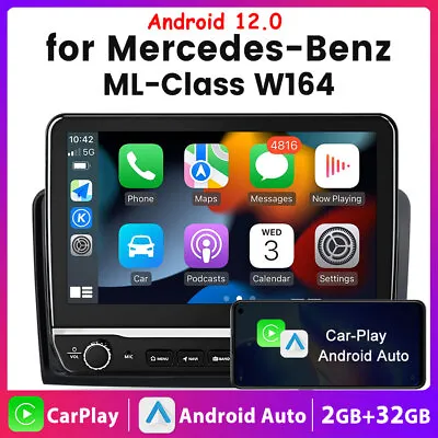 For Mercedes Benz ML/GL Class W164 X164 Android 12 Car Stereo Radio CarPlay GPS • $174.99