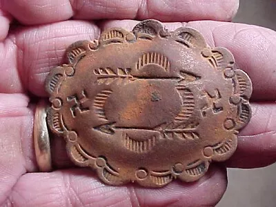 Neat Old Navajo Hand Made/stamped Brooch? -New Mexico Metal Detecting Find • $34.95