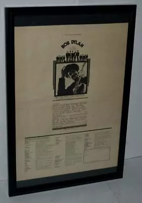 Bob Dylan 1969 The Band The Who Isle Of Wight Promo Framed Concert Poster / Ad • $59.99