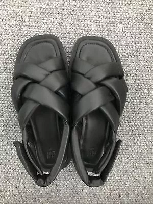 H & M Sandals Size 37 Black • $50