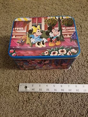 Vintage Disney Tin Lunch Box Hudson-Scott And Sons-LTD England Hinged Empty • $20.60