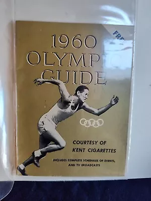 1960 Olympic Guide Kent Cigarettes Rome Event Calendar EX • $7.99