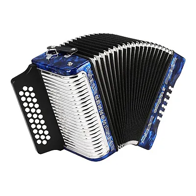 Hohner 3500GBL Corona II Diatonic Accordion GCF Pearl Dark Blue • $1249