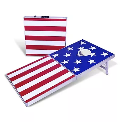 GoSports American Flag Cornhole Game Memorial Day Weekend Bags Toss • $119.99