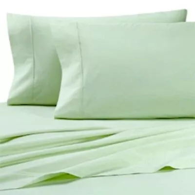 Brand New MINT GREEN Heartland 400 TC 100% Cotton Sateen KING Pillowcases • $47.97