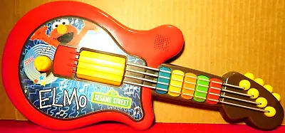 LRN~Sesame Street Elmo 2010 Learning Toy Guitar Musical Instrument • $9