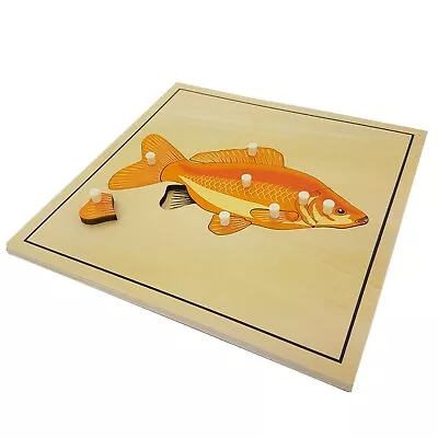 Fish Puzzle With Skeleton - MONTESSORI BIOLOGY / ZOOLOGY MATERIALS • $8.72