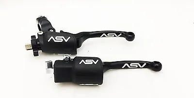 ASV Black F3 Unbreakable Folding Brake + Clutch Levers Pair Pack Kit Banshee 350 • $159.95