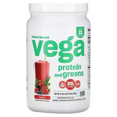 Plant Based Protein And Greens Berry 1 Lb 5.5 Oz (609 G) • $35.75