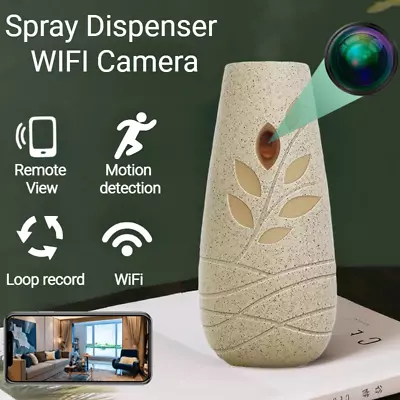 Camera WiFi Hidden Wireless Night Vision IR Security Nanny Spy HD 1080P Home IP • £83.49