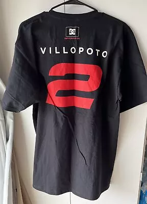 DC Ryan Villopoto Motorcycle Racing Men’s XL Black T-shirt NWOT • $19.99