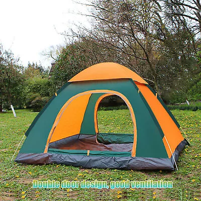 Camping Tent Automatic 3-4 Man Person Instant Tent PopUp Ultralight Dome Tent AU • $32.99