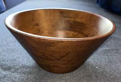 Vintage Burl Walnut Serving Bowl #46 Billings Missouri 10” X  5.5” • $17.99