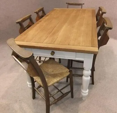 Bespoke Dining Table Farmhouse Table Country Table Oak And Pine Many Sizes • £960