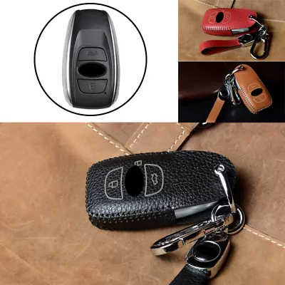 Real Leather Car Key Fob Case Cover For Subaru BRZ Legacy Crosstrek Outback XV • $25.50