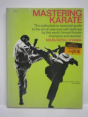 Vintage 1975 Mastering Karate Masutatsu Oyama Paperback Book Martial Arts 70s • $17.99