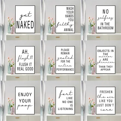 Bathroom Prints Botanical Home Wall Art Decor Stunning Fine Art Poster A5 A4 A3 • £3.77