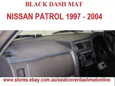 Dash Mat Black Dashmat Dashboard Cover Fit Nissan Patrol Gu 1997-2004  Black • $49.99