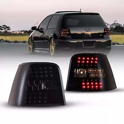 LED Taillights Smoke For 1999-2004 Volkswagen Golf IV GTI MK4 Replace Lamps Pair • $156.99