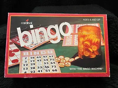 Vintage 1981 Cardinal Bingo With  The Bingo Machine  • $4.95