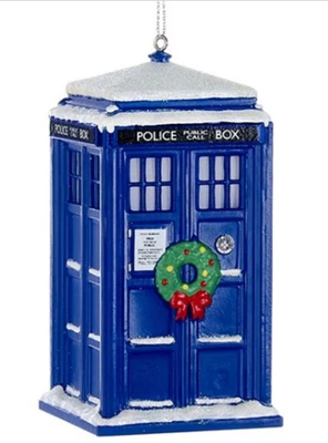$9.95 • Buy Doctor Who TARDIS ORNAMENT Wreath & Light-up (changes Colors) Kurt Adler DW1162