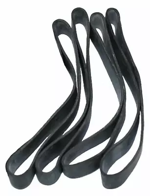 1/4lb. Black Heavy Duty Large Rubber Bands 3 1/2 Long X 1/2  Cold & UV Resistant • $11.59