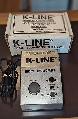 K-line Train Transformer K-0954c Powerful 110 Watt Excellent • $69.95