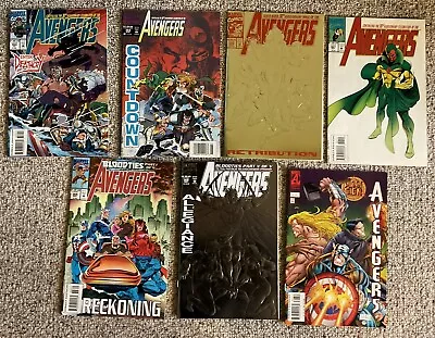 The AVENGERS 364-369/396 Comic Lot 1993-95 Marvel VISION/COUNTDOWN/RETRIBUTION • $14.99