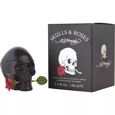 Ed Hardy CHRISTIAN AUDIGIER Skulls & Roses FOR MEN 3.4 Oz Eau De Toilette Spray • $51.99