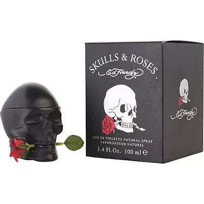 ED HARDY SKULLS & ROSES By Christian Audigier 3.4 OZ Authentic • $51.99