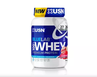 £24.99 • Buy USN Blue Lab 100% Whey Premium Protein 908g - Rasberry Ripple  