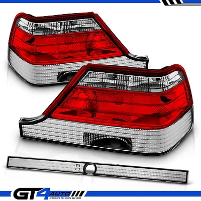 For 97-99 Mercedes Benz S-Class W140 OE Style Chrome Red Lens Tail Light 3 Pcs • $103.66