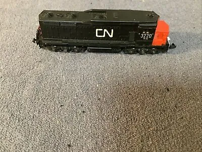 Lima  N SCALE CN CANADIAN NATIONAL #3220 DIESEL LOCOMOTIVE BLACK Works Used • $56