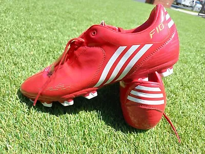 Adidas F10 Trx Fg Red Mens Youth Soccer Football Boots Us: 11.5 Art: G15451  • $19.95