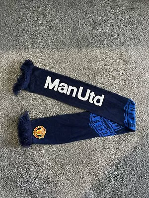 Manchester United Scarf Official Merchandise Dark Blue Long Scarf  • £5