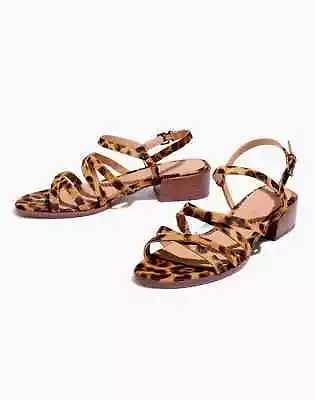 MADEWELL LORI Leopard Calf Hair Leather Strappy Sandal  7 NEW • $54.95