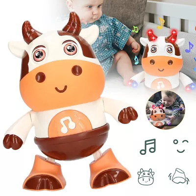 Dancing Cow Toy With Musical Singing Cow Toy Education Crawling Cow Toy With LED • £9.89