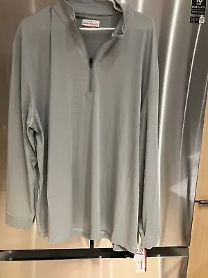 Light Grey Grand Slam Long  Sleeve Half Zip Shirt  Adult XXL 2xl NWT • $21.98