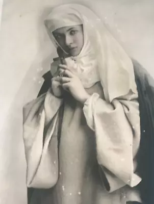 Maud Fealy Silent Films Edwardian Movie Actress Dressed As A NUN 1908 RPPC • $14