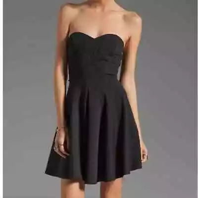 Z Spoke Zac Posen Dress Strapless Black Mini LBD Fit & Flare Party 6 - NWT • $69