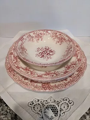 $52 • Buy Zara Home Red And White Dinner Plates Set Of 4