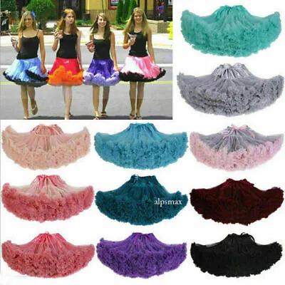 Lolita Petticoat Crinoline Underskirt Cosplay Women Tutu Skirts Fluffy Dance • $25.99