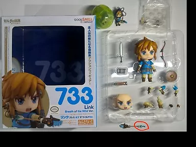 Legend Of Zelda: Breath Of The Wild Link Nendoroid 733 Nintendo • $75