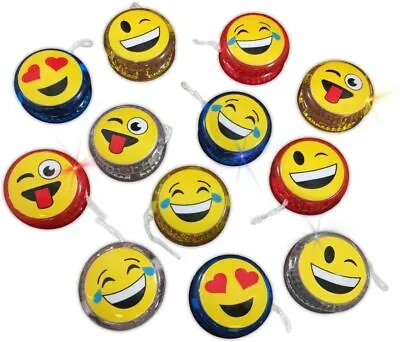 NEW Emoji Light UP Yoyo Tricks Wheel Mechanism Kids Children Toys Gift Toys • £6.09