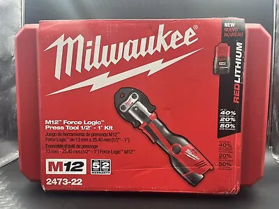 Milwaukee 2473-22 M12 Force Logic Press Tool Kit W/Jaws • $1799.99
